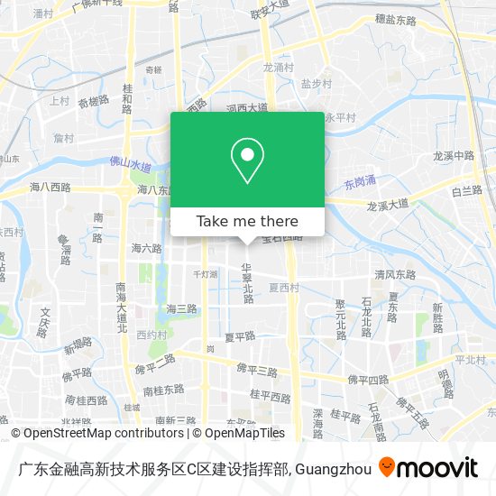 广东金融高新技术服务区C区建设指挥部 map