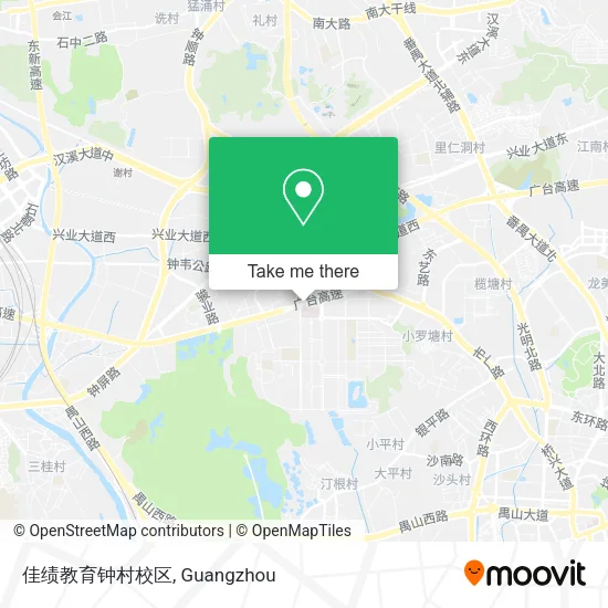 佳绩教育钟村校区 map