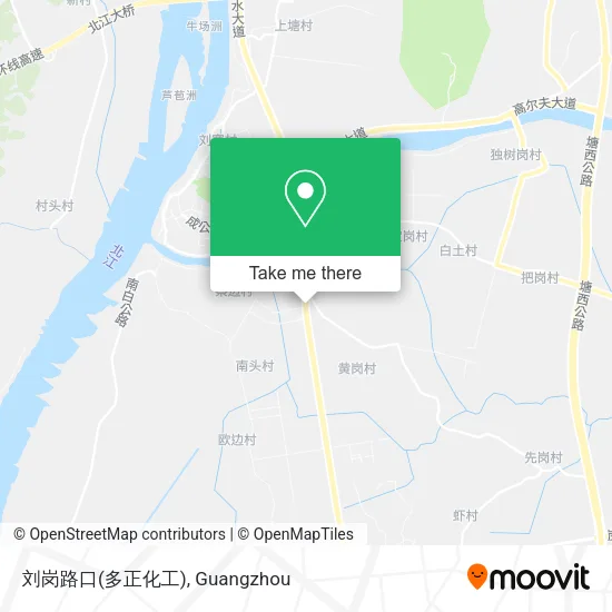 刘岗路口(多正化工) map