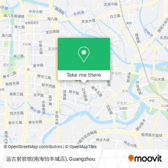 远古射箭馆(南海怡丰城店) map