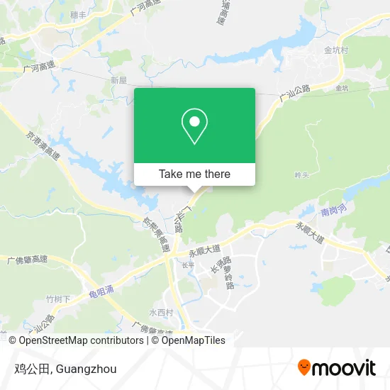 鸡公田 map