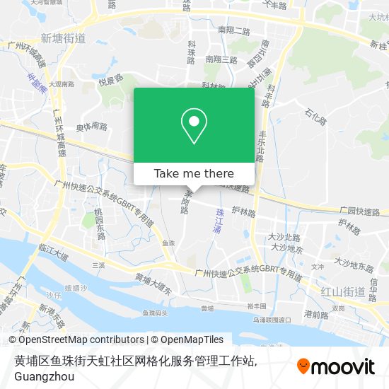 黄埔区鱼珠街天虹社区网格化服务管理工作站 map
