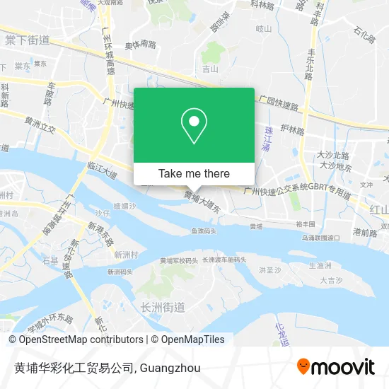 黄埔华彩化工贸易公司 map