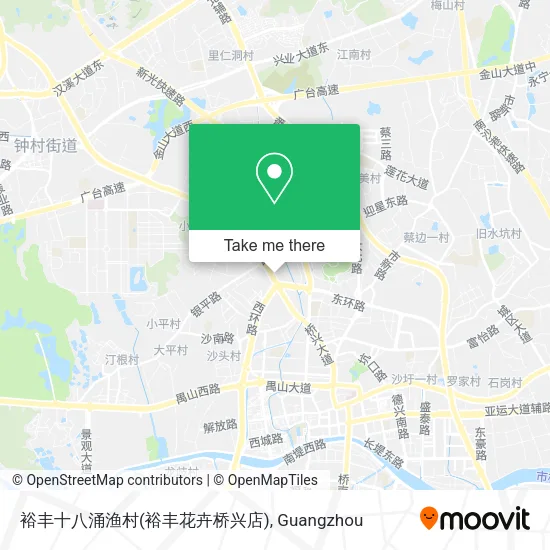 裕丰十八涌渔村(裕丰花卉桥兴店) map