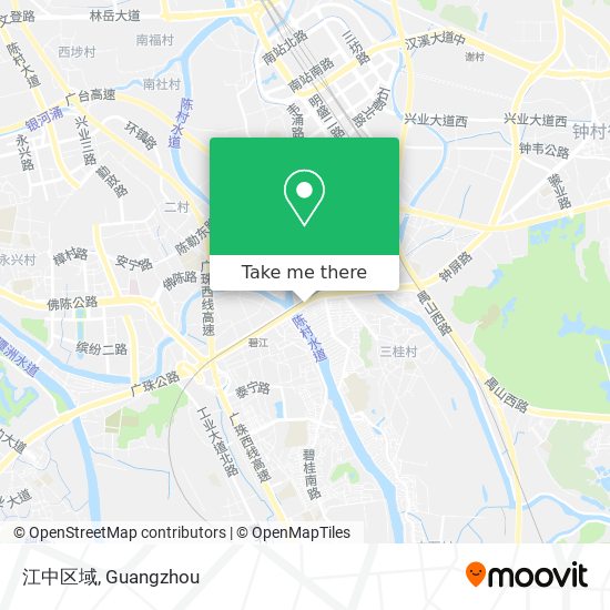 江中区域 map