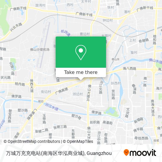 万城万充充电站(南海区华泓商业城) map