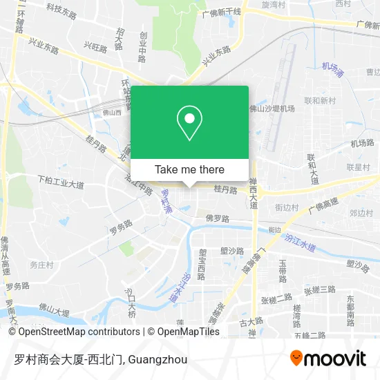 罗村商会大厦-西北门 map