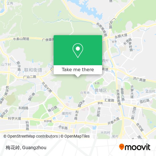 梅花岭 map