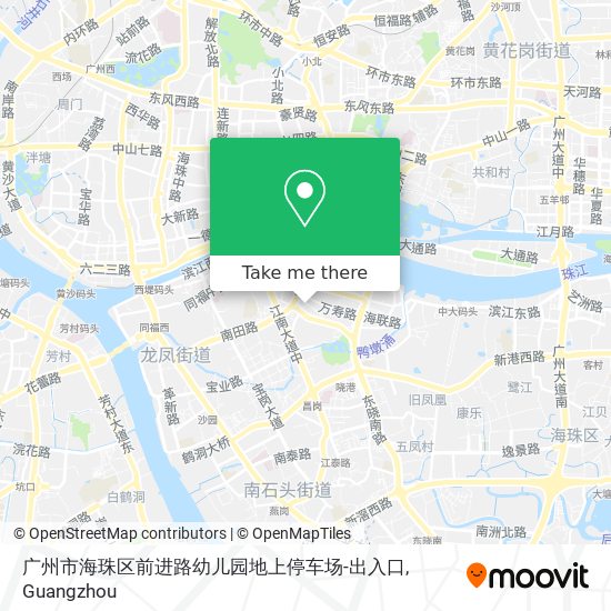 广州市海珠区前进路幼儿园地上停车场-出入口 map