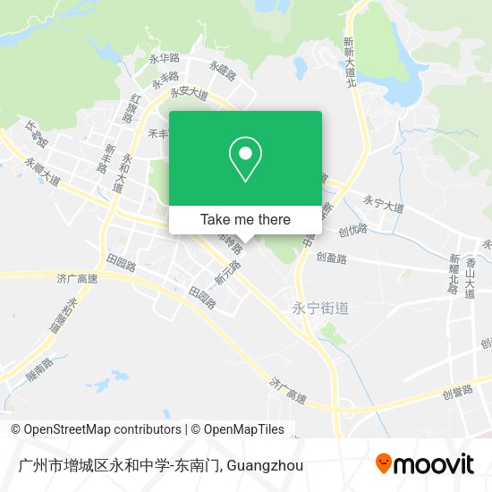 广州市增城区永和中学-东南门 map