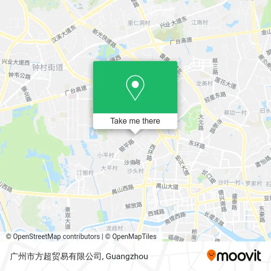 广州市方超贸易有限公司 map