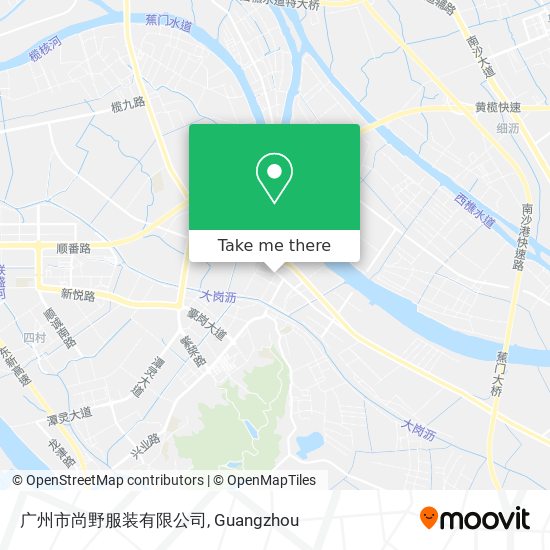 广州市尚野服装有限公司 map
