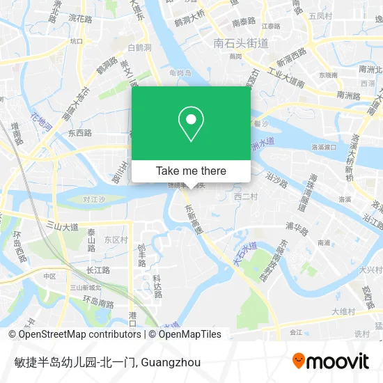 敏捷半岛幼儿园-北一门 map