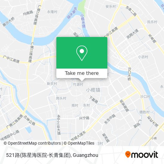 521路(陈星海医院-长青集团) map