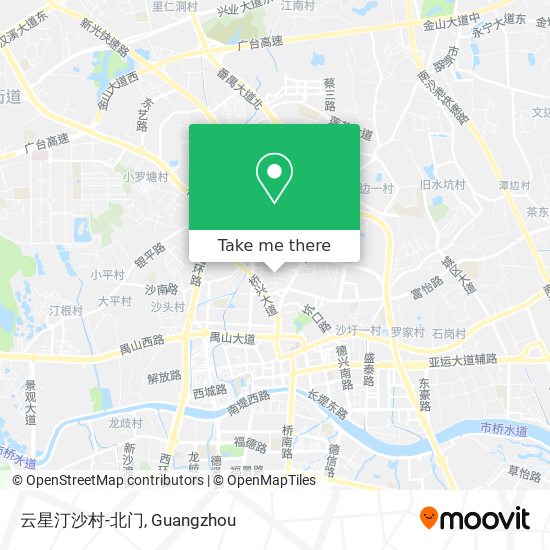 云星汀沙村-北门 map