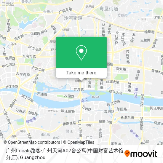 广州Locals路客·广州天河A07舍公寓(中国财富艺术馆分店) map