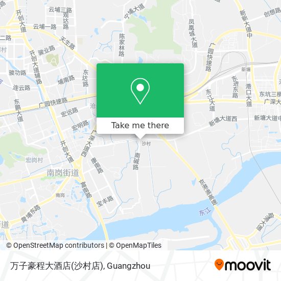 万子豪程大酒店(沙村店) map