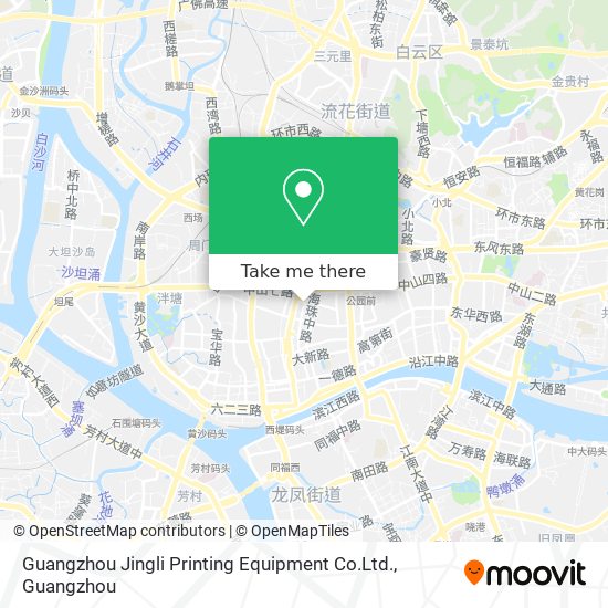 Guangzhou Jingli Printing Equipment Co.Ltd. map