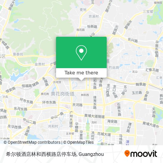 希尔顿酒店林和西横路店停车场 map