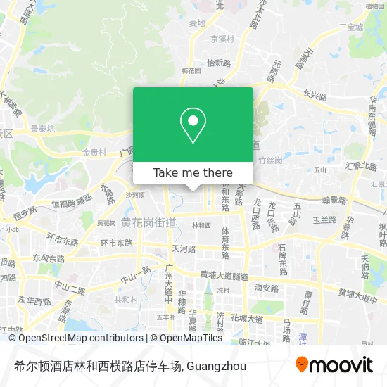 希尔顿酒店林和西横路店停车场 map