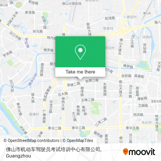 佛山市机动车驾驶员考试培训中心有限公司 map