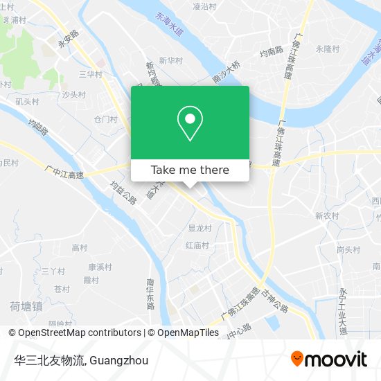 华三北友物流 map