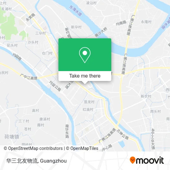 华三北友物流 map