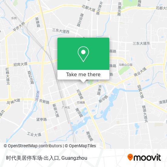时代美居停车场-出入口 map