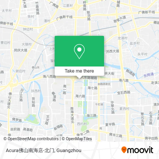 Acura佛山南海店-北门 map