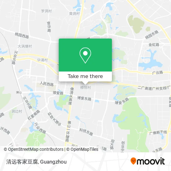 清远客家豆腐 map