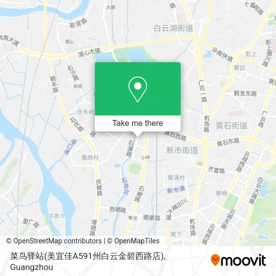 菜鸟驿站(美宜佳A591州白云金碧西路店) map