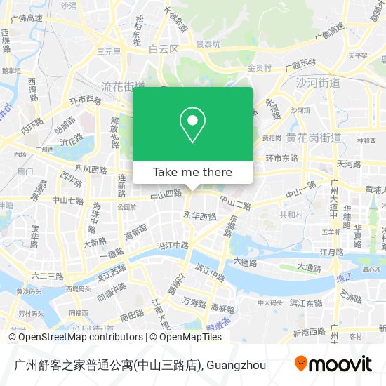 广州舒客之家普通公寓(中山三路店) map