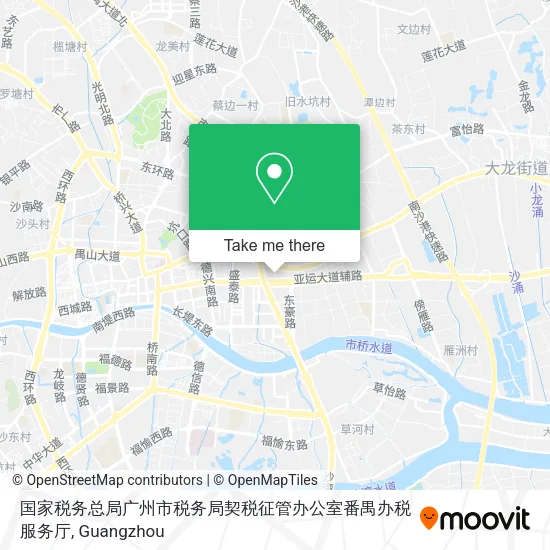 国家税务总局广州市税务局契税征管办公室番禺办税服务厅 map