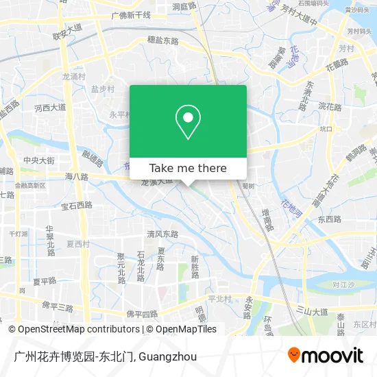 广州花卉博览园-东北门 map
