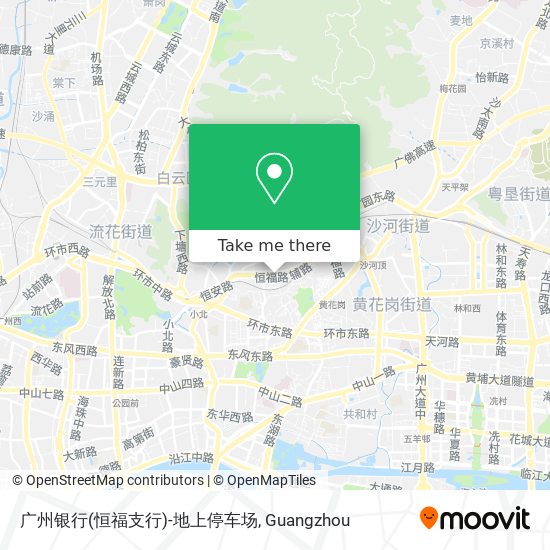 广州银行(恒福支行)-地上停车场 map