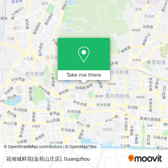 花倾城鲜花(金苑山庄店) map