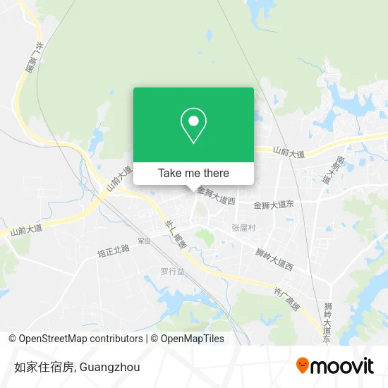 如家住宿房 map