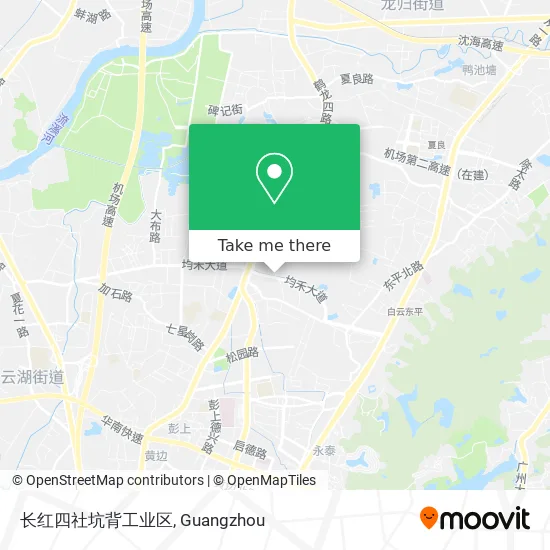 长红四社坑背工业区 map
