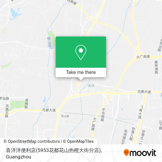 喜洋洋便利店(5953花都花山热橙大街分店) map