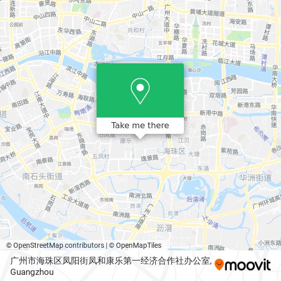 广州市海珠区凤阳街凤和康乐第一经济合作社办公室 map