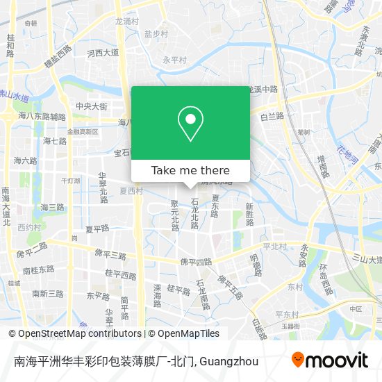 南海平洲华丰彩印包装薄膜厂-北门 map