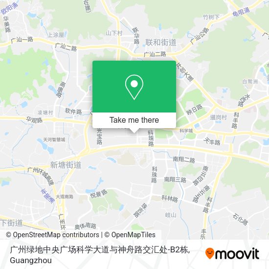 广州绿地中央广场科学大道与神舟路交汇处-B2栋 map