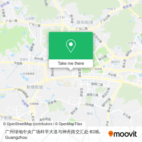 广州绿地中央广场科学大道与神舟路交汇处-B2栋 map