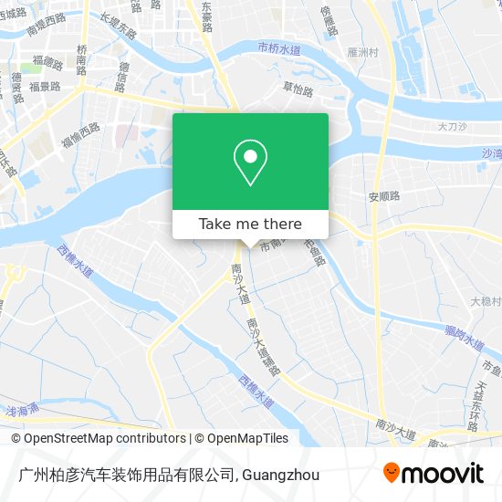 广州柏彦汽车装饰用品有限公司 map