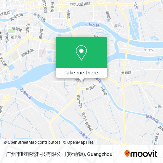 广州市咔嚓亮科技有限公司(欧迪狮) map