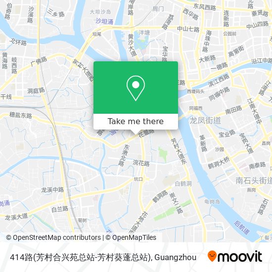 414路(芳村合兴苑总站-芳村葵蓬总站) map