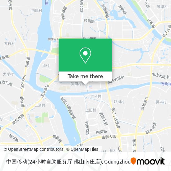 中国移动(24小时自助服务厅 佛山南庄店) map