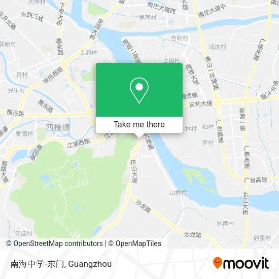 南海中学-东门 map