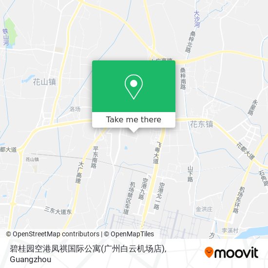 碧桂园空港凤祺国际公寓(广州白云机场店) map