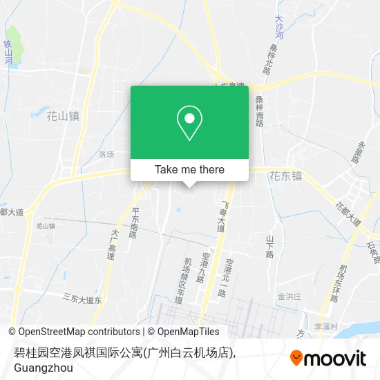 碧桂园空港凤祺国际公寓(广州白云机场店) map